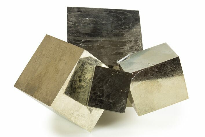 Dazzling, Natural Pyrite Cube Cluster - Navajun, Spain #343147